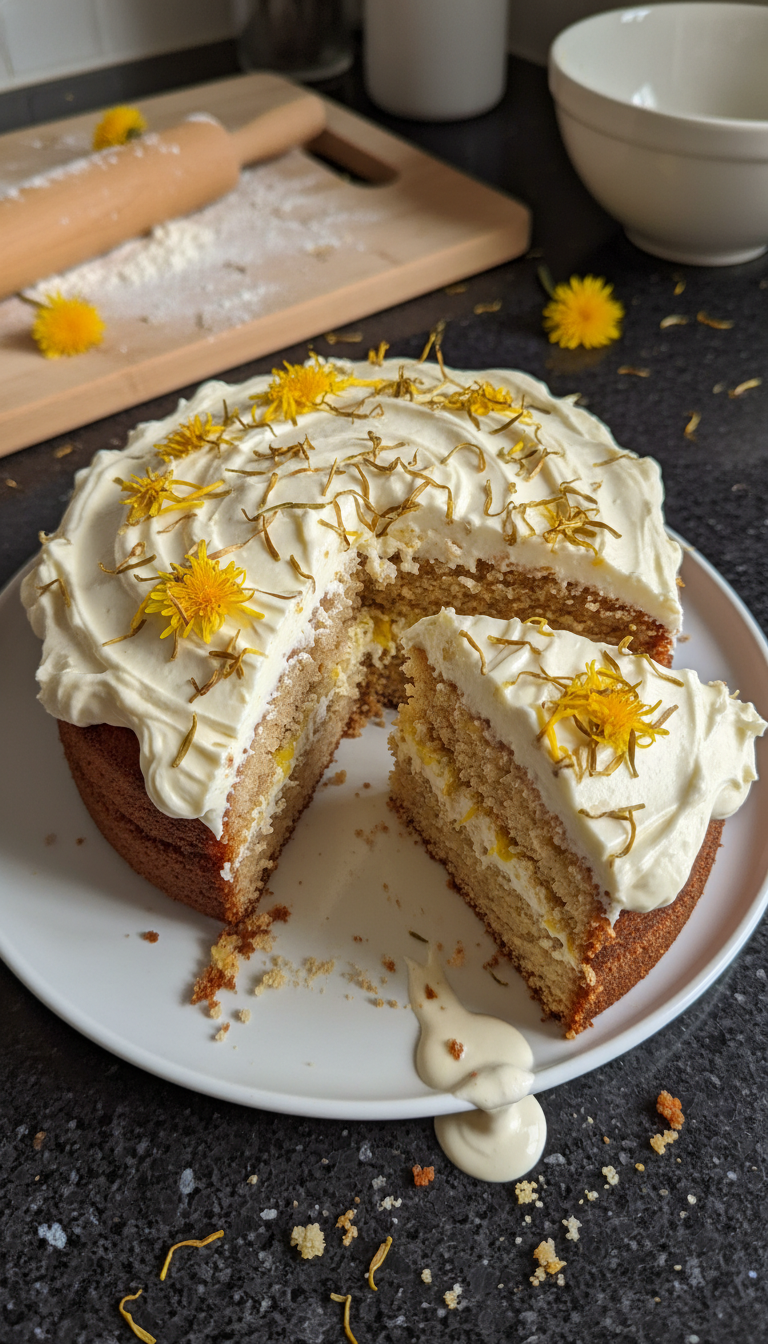 Dandelion Spice Cake Bliss