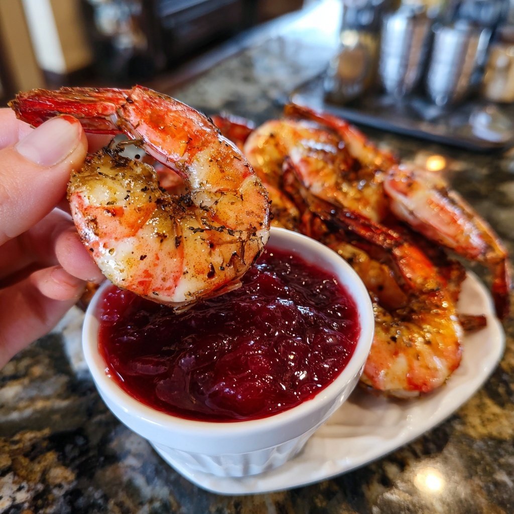 Roasted Shrimp Cranberry Cocktail Sauce