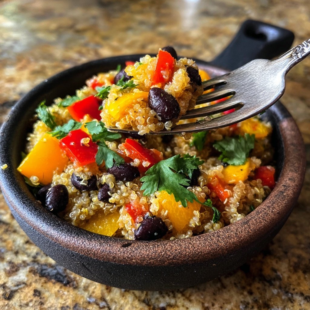 Savory Quinoa and Black Bean Salad