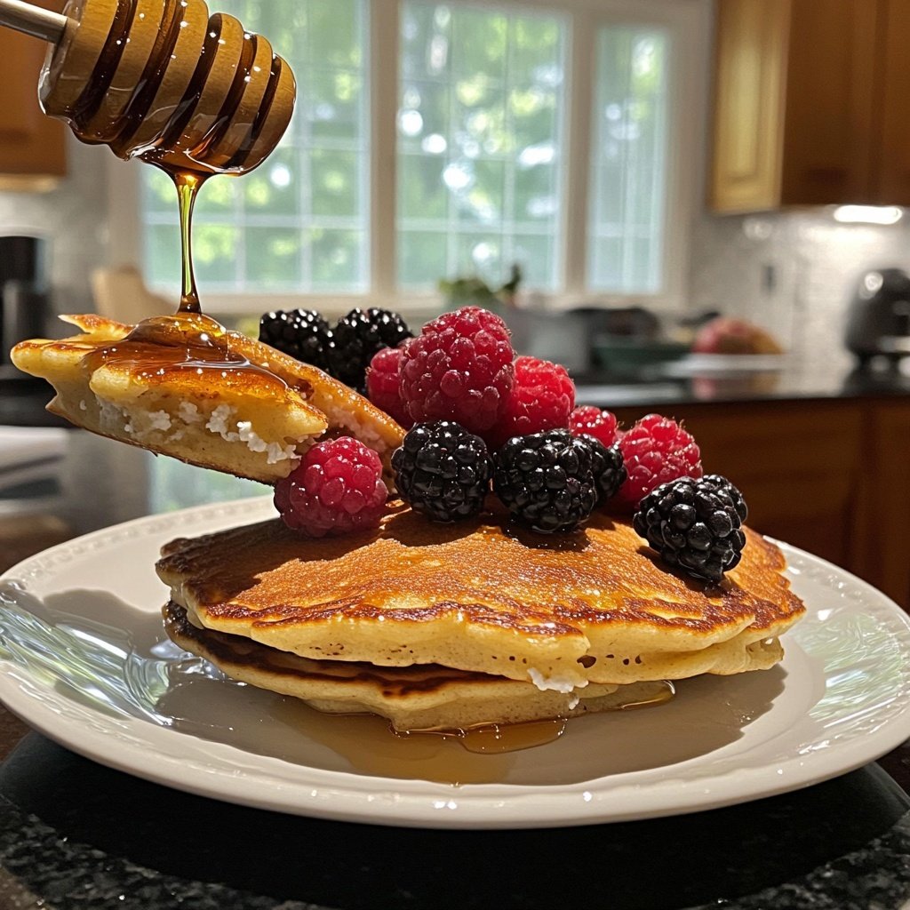 Ricotta Pancakes Crispy Creamy