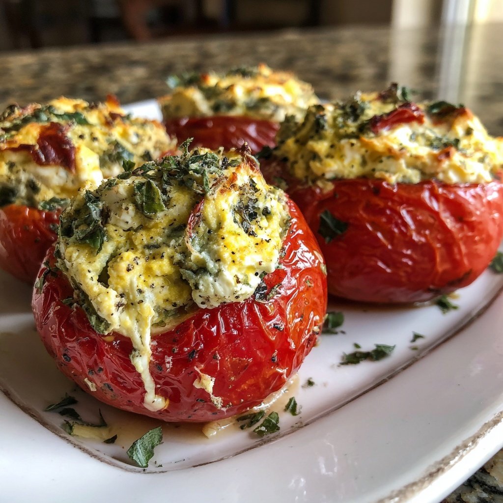 Cheese Stuffed Cherry Tomatoes Feta