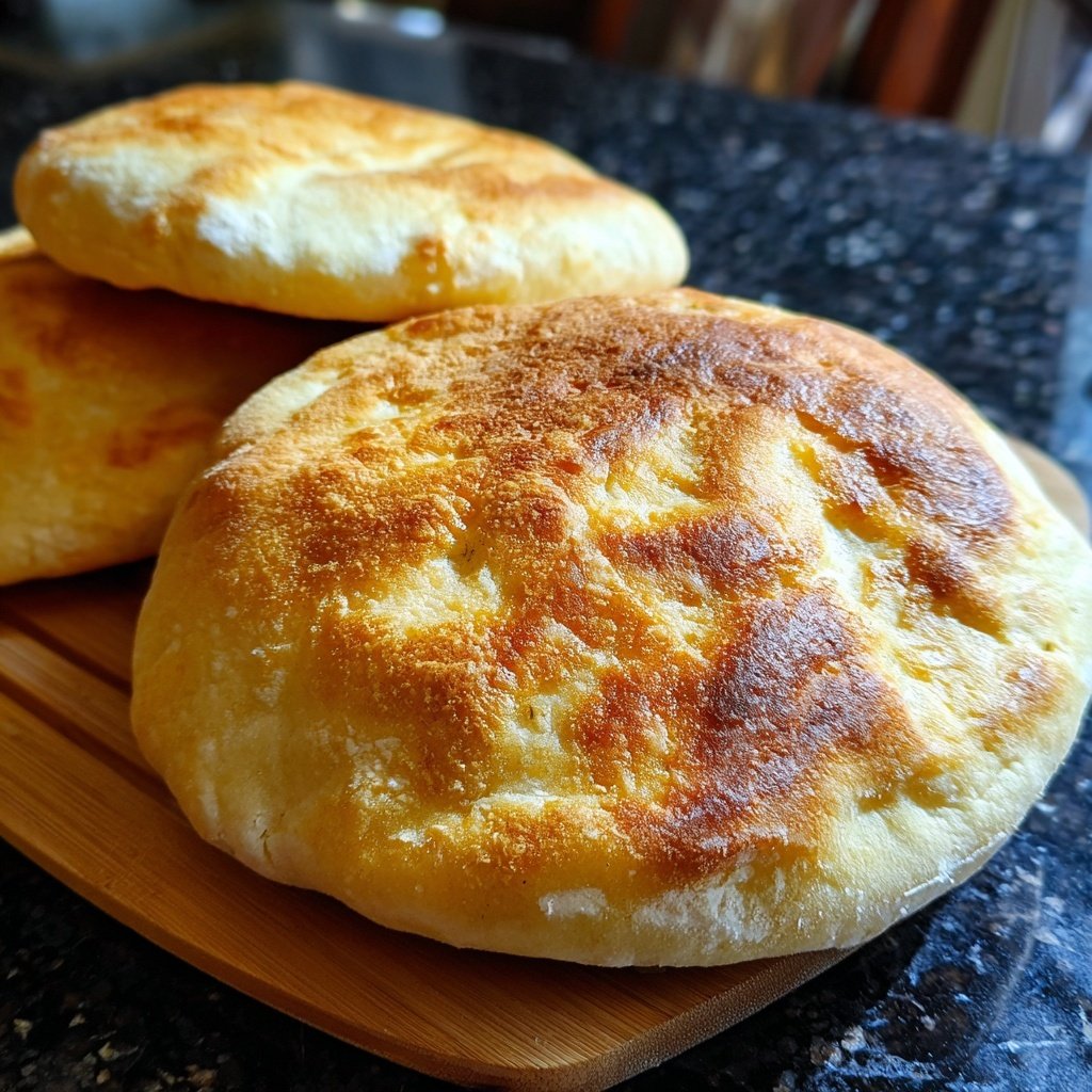 Homemade Pita Bread Fluffy