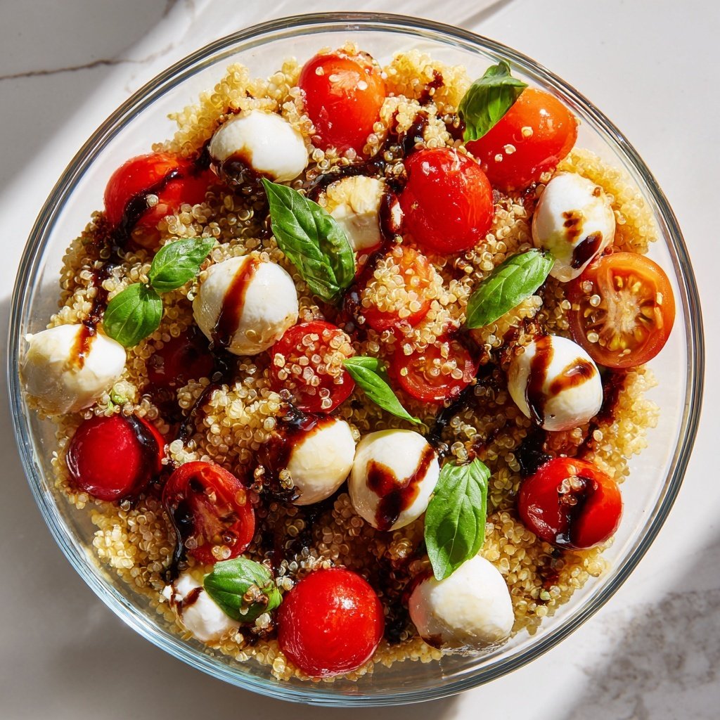 Caprese Balsamic Quinoa Salad