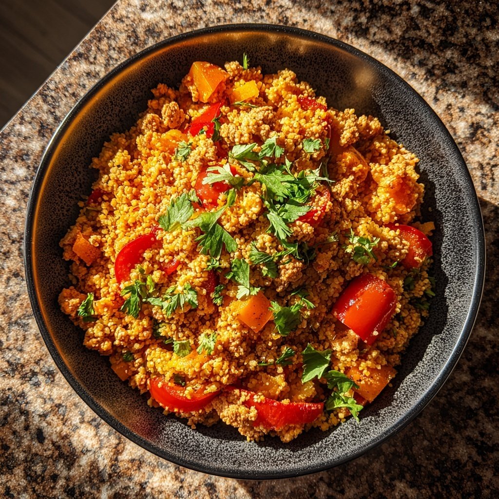 Spicy Turkey and Couscous Bowl