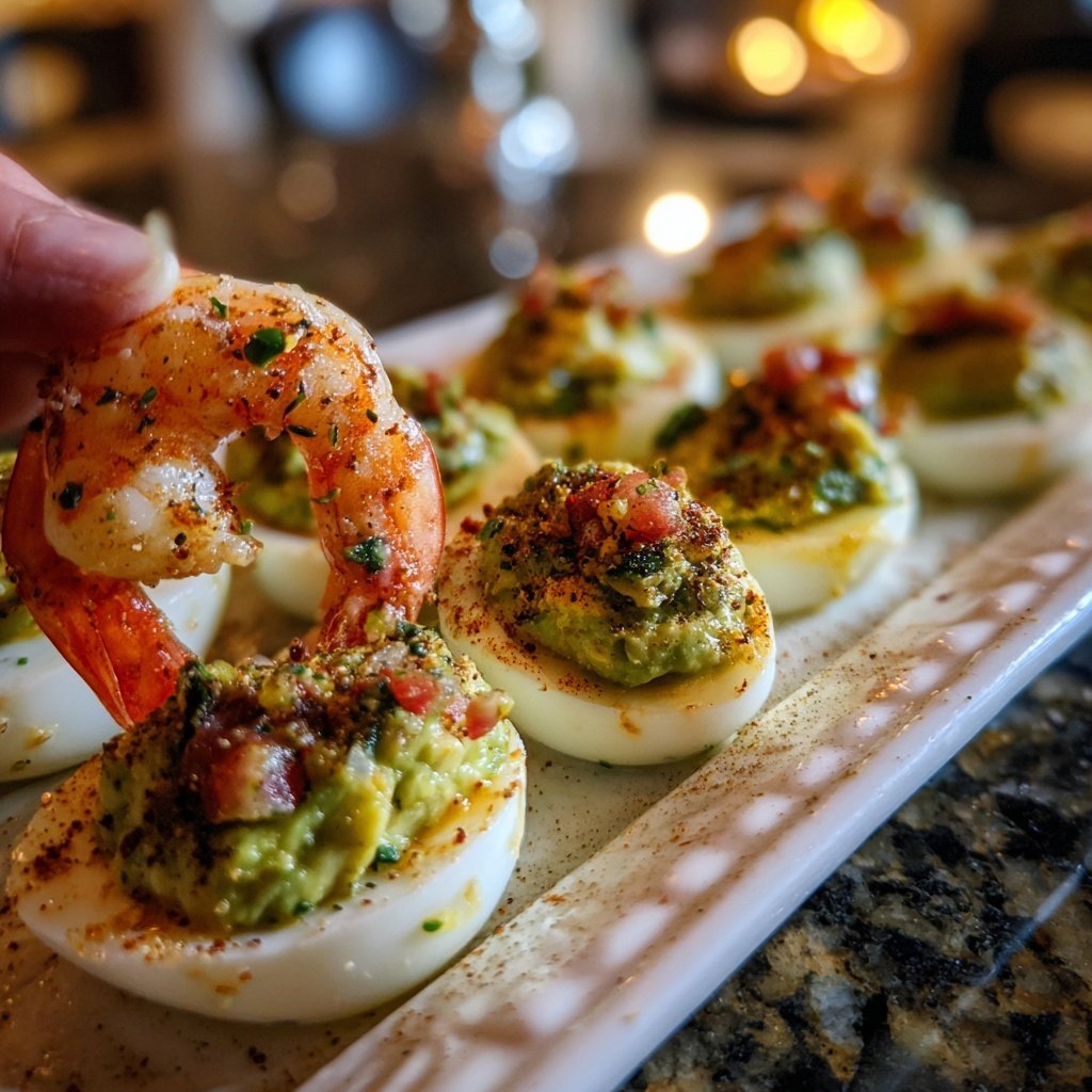 Shrimp and Avocado Appetizer Platter