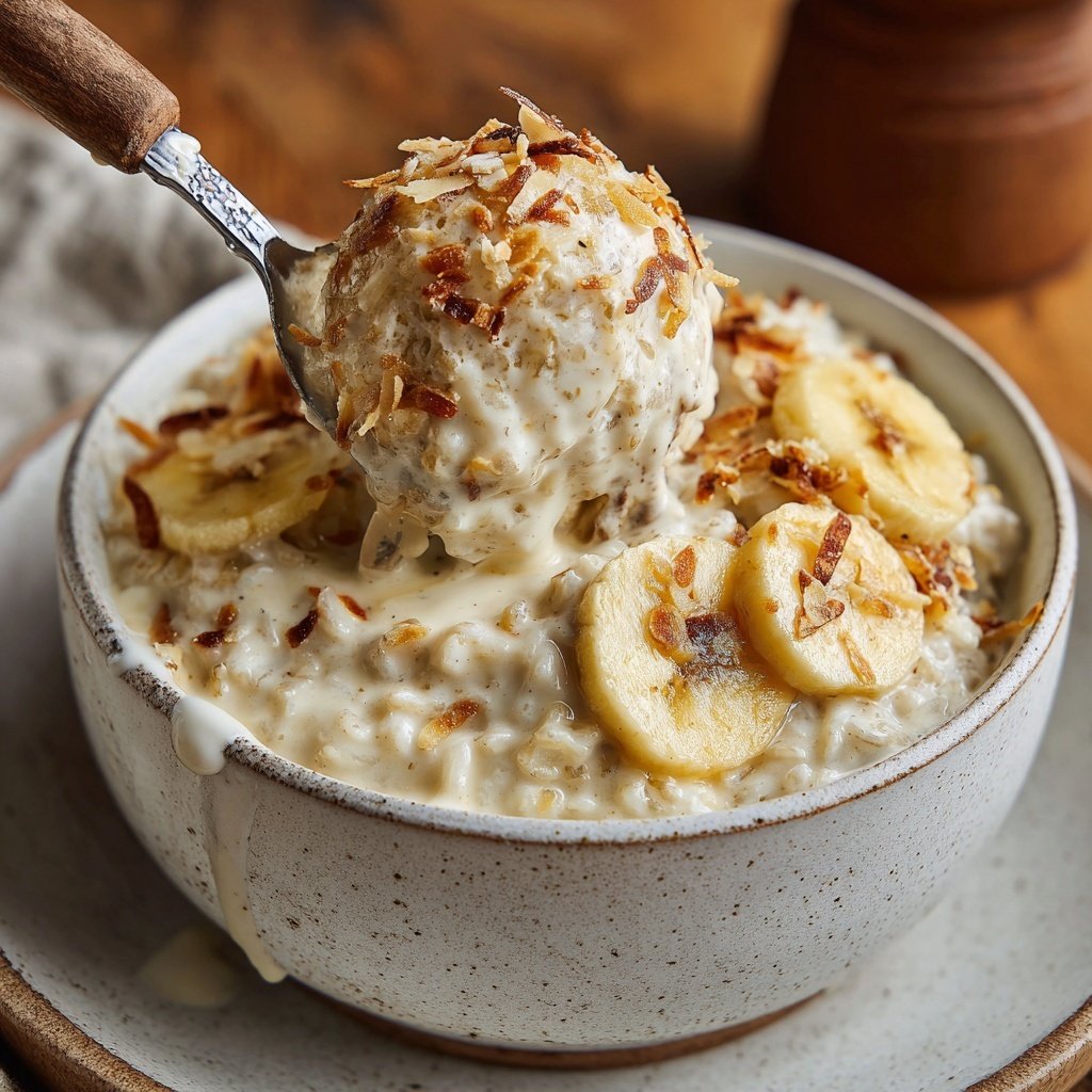 Coconut Banana Rice Pudding