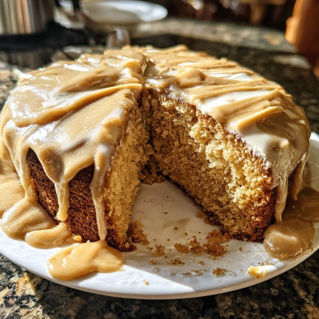Vanilla Latte Cake with Espresso Buttercream