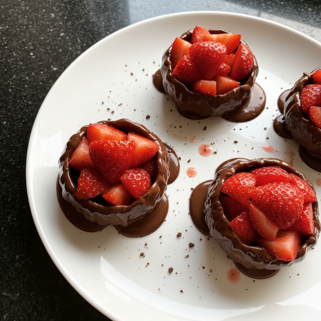 Charming Chocolate Strawberry Cups
