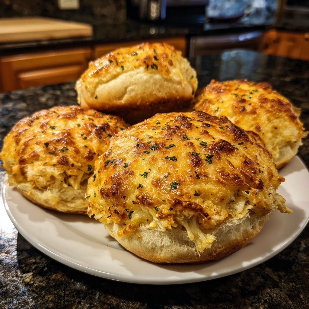 Garlic Parmesan Sliders with Chicken