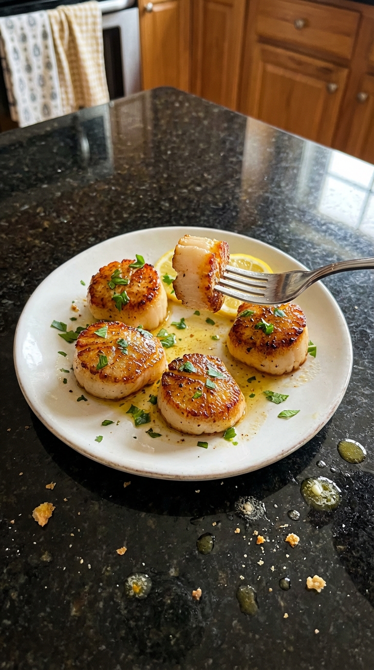 Seared Scallops with Lemon Butter