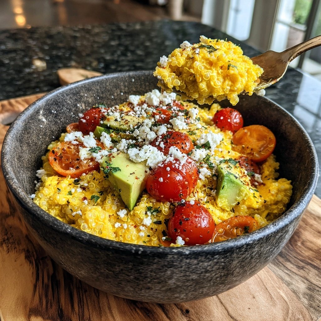 Quinoa Egg Breakfast Bowl