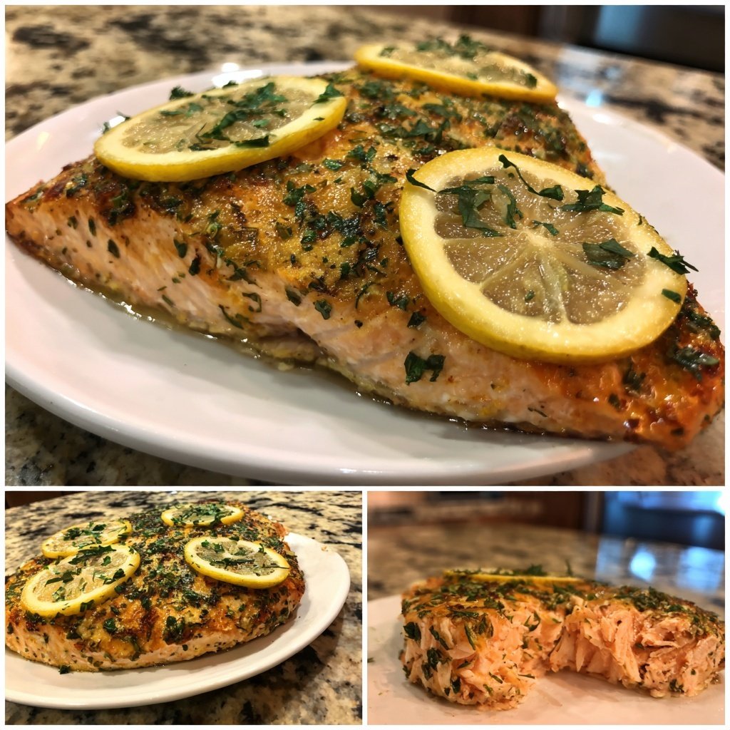 Airfryer Lemon Herb Salmon