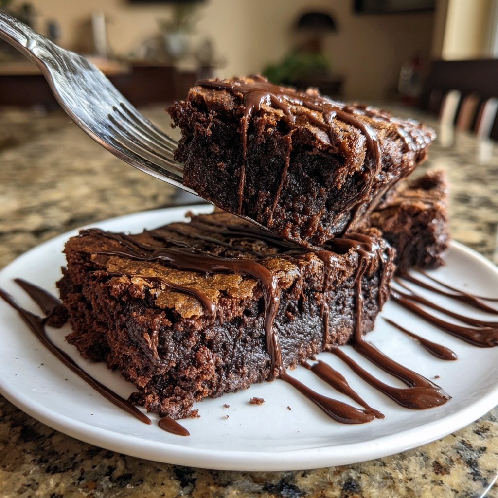 Sourdough Discard Brownies with Almond Extract
