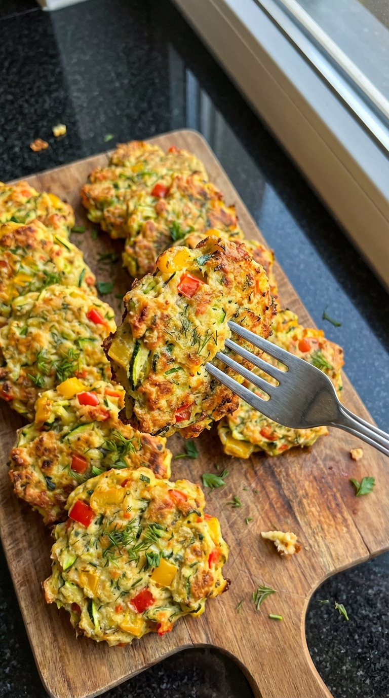 Oven Baked Veggie Fritters
