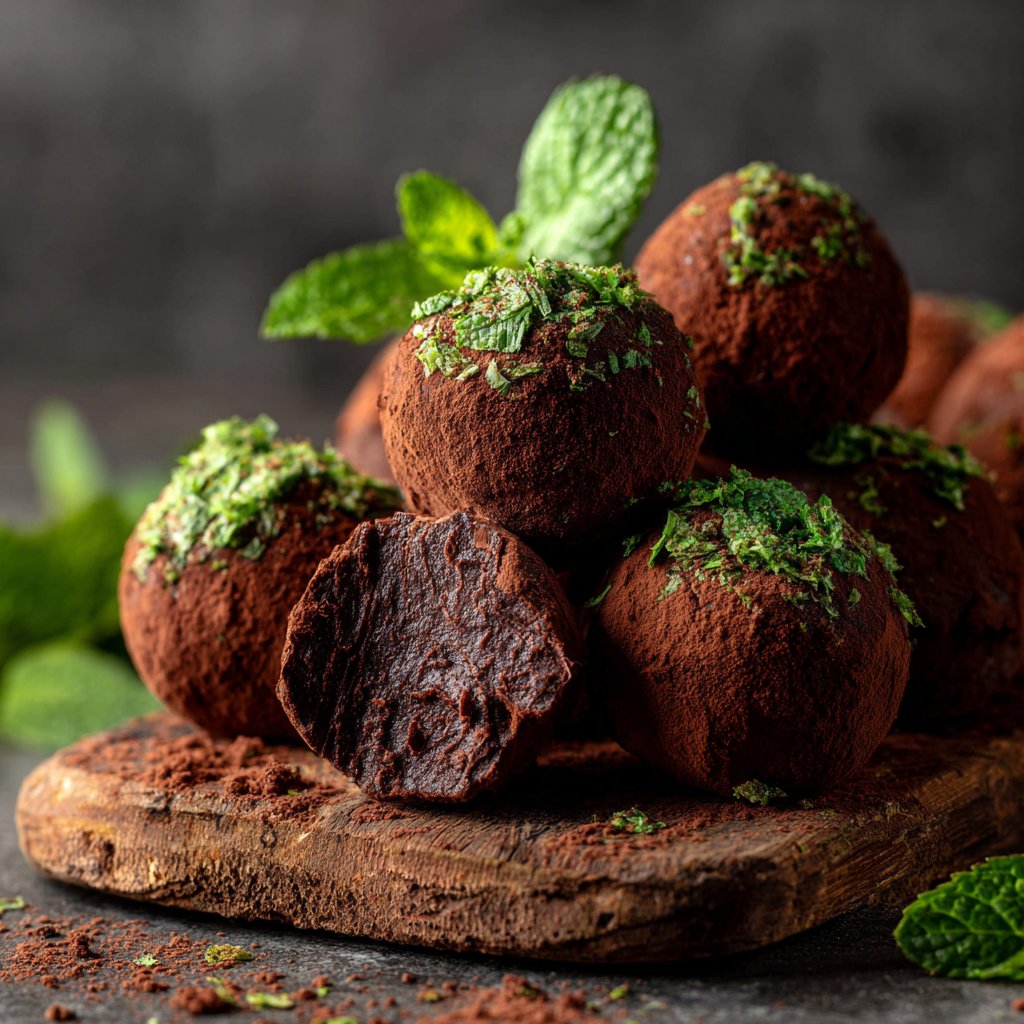 Mint Chocolate Truffles