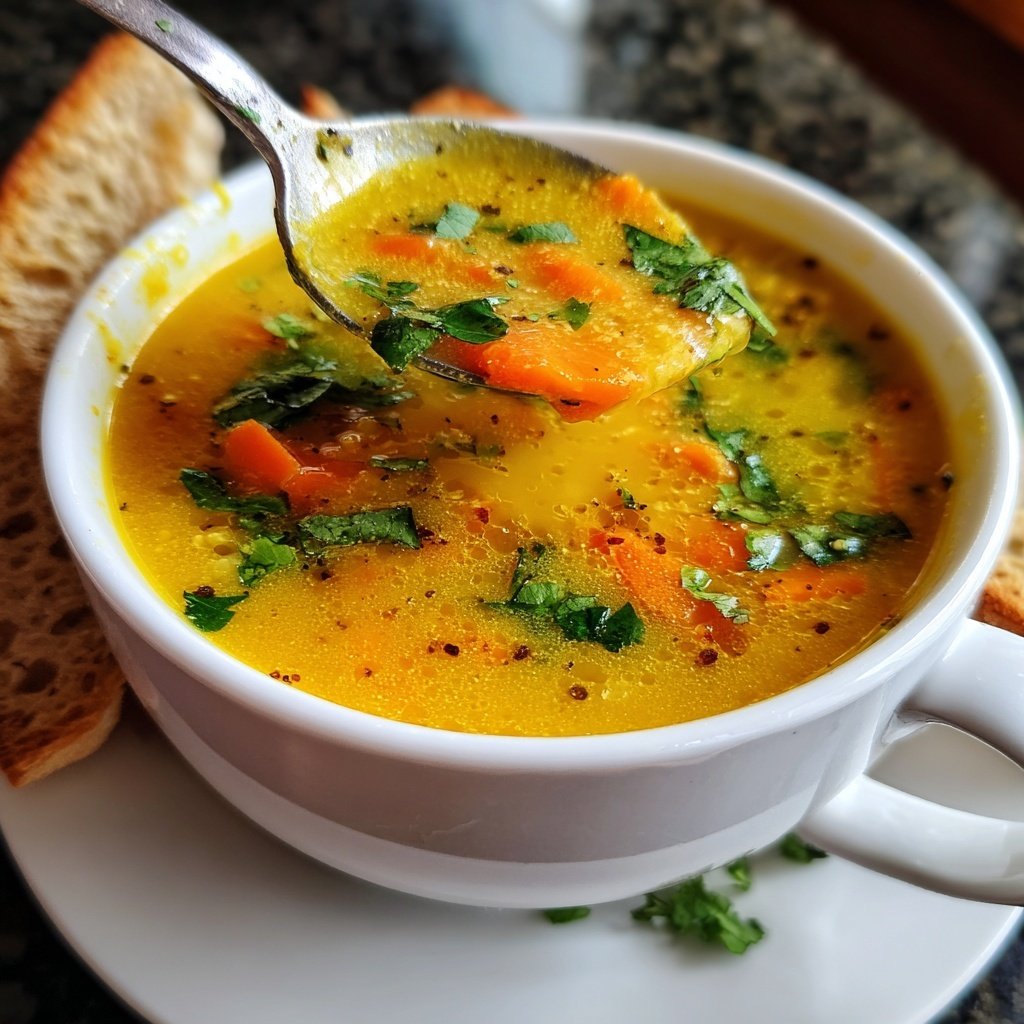 Golden Turmeric Veggie Soup