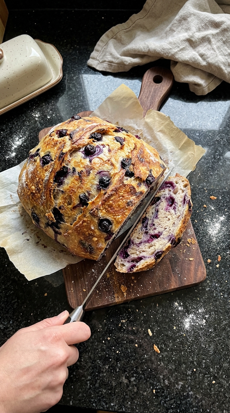 Wholesome Blueberry Sourdough Loaf