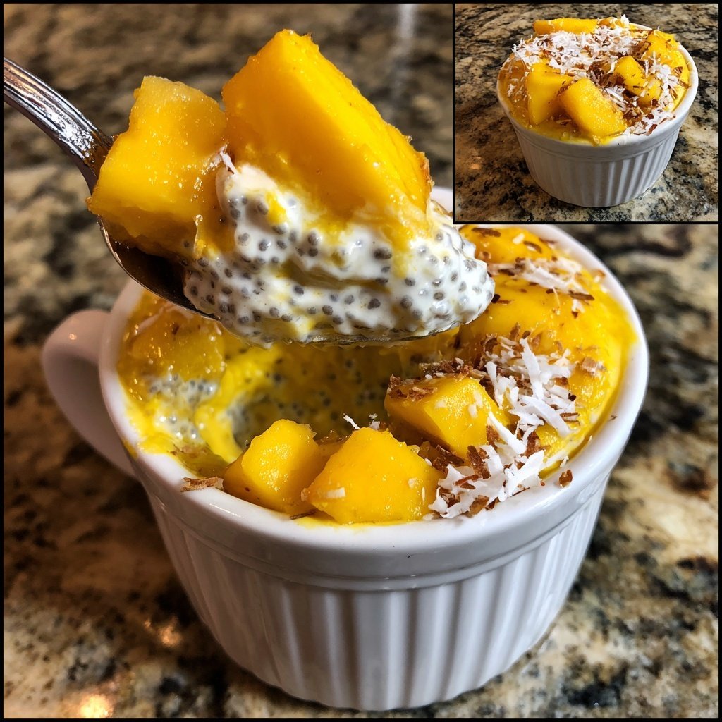 Mango Coconut Chia Pudding