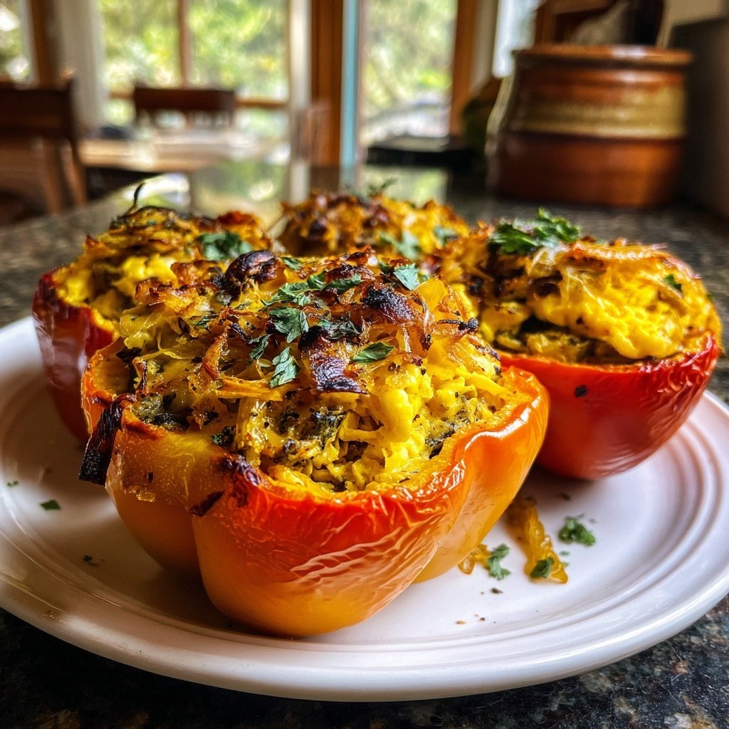 Breakfast Stuffed Bell Peppers