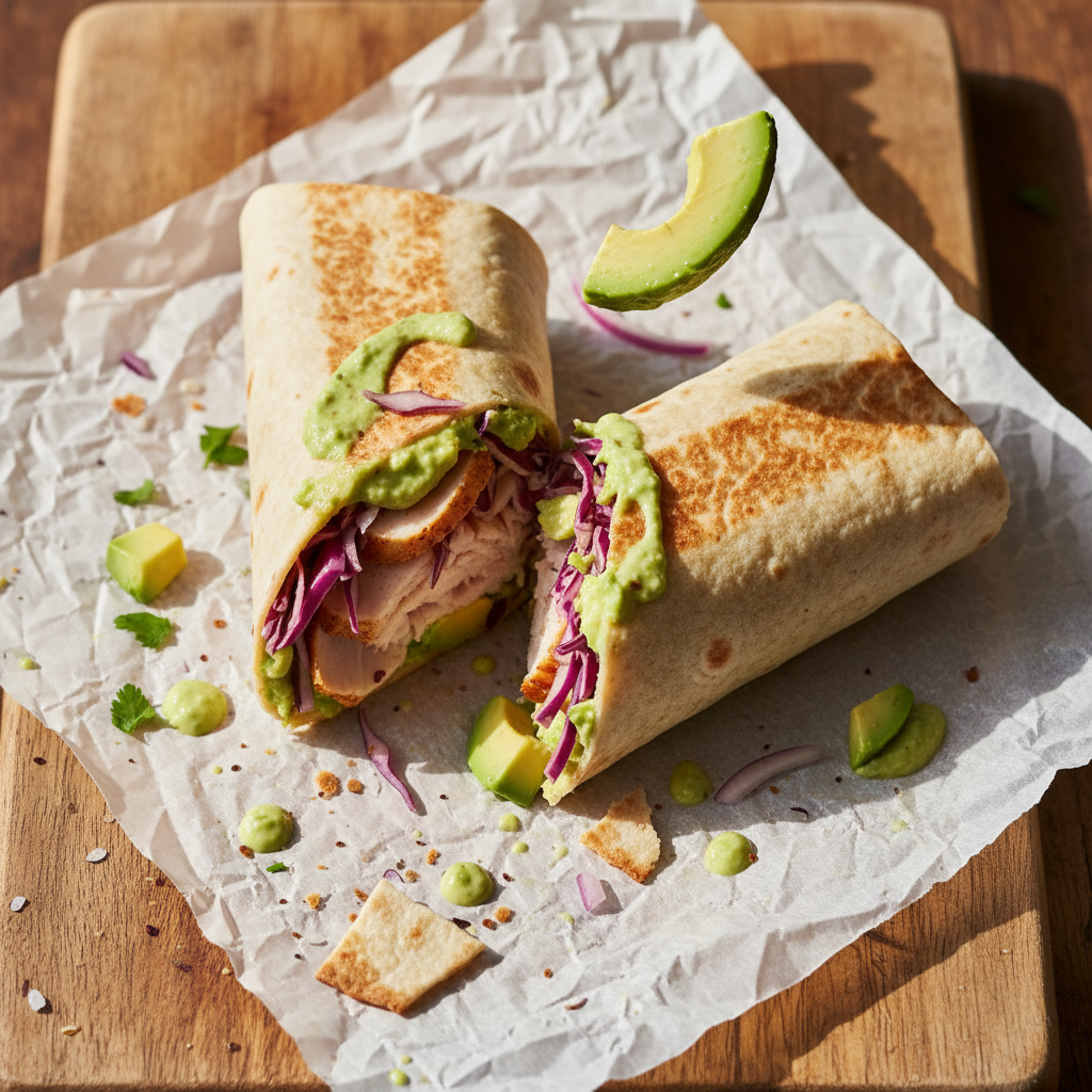 Tasty Turkey Avocado Wrap
