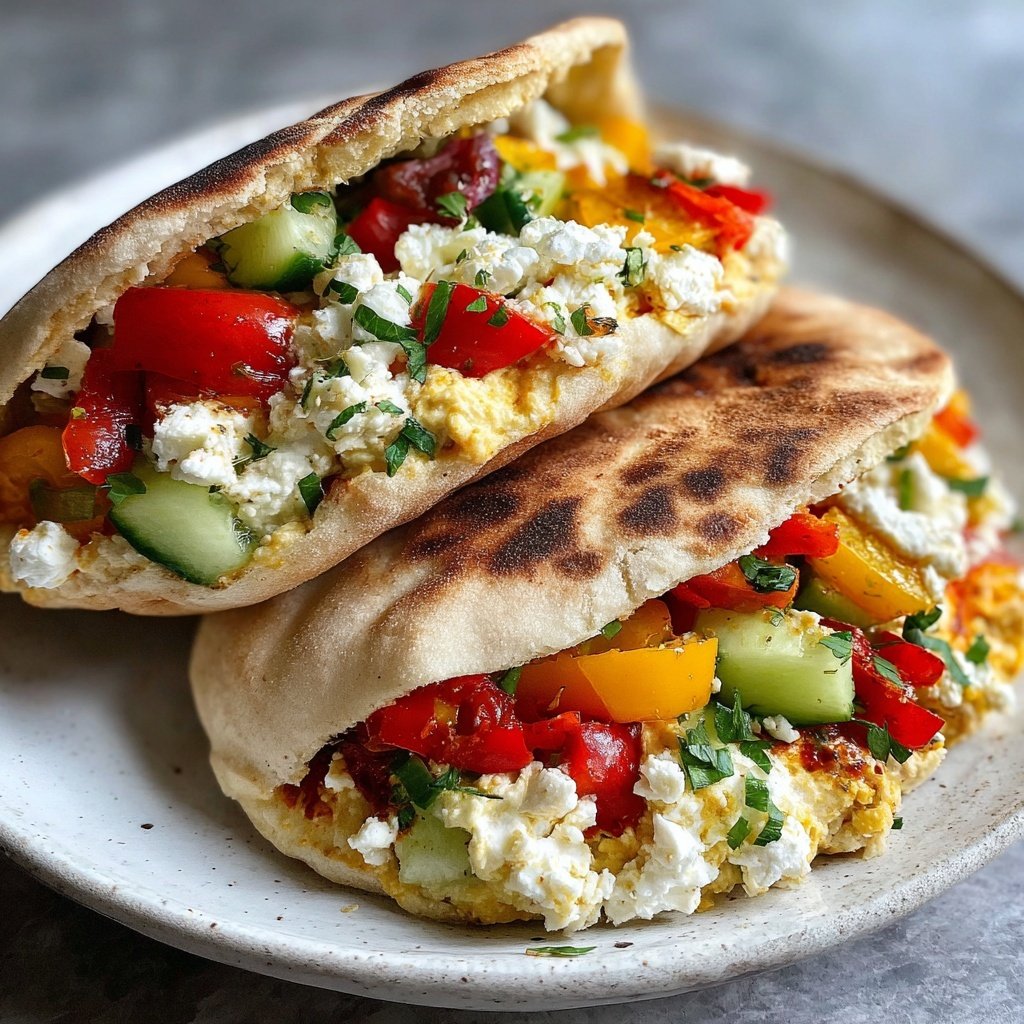 Mediterranean Veggie Pita Pockets
