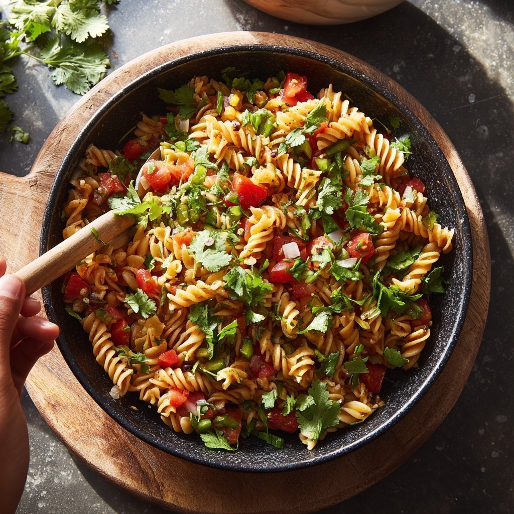 Taco-Flavored Pasta Chopped Salad