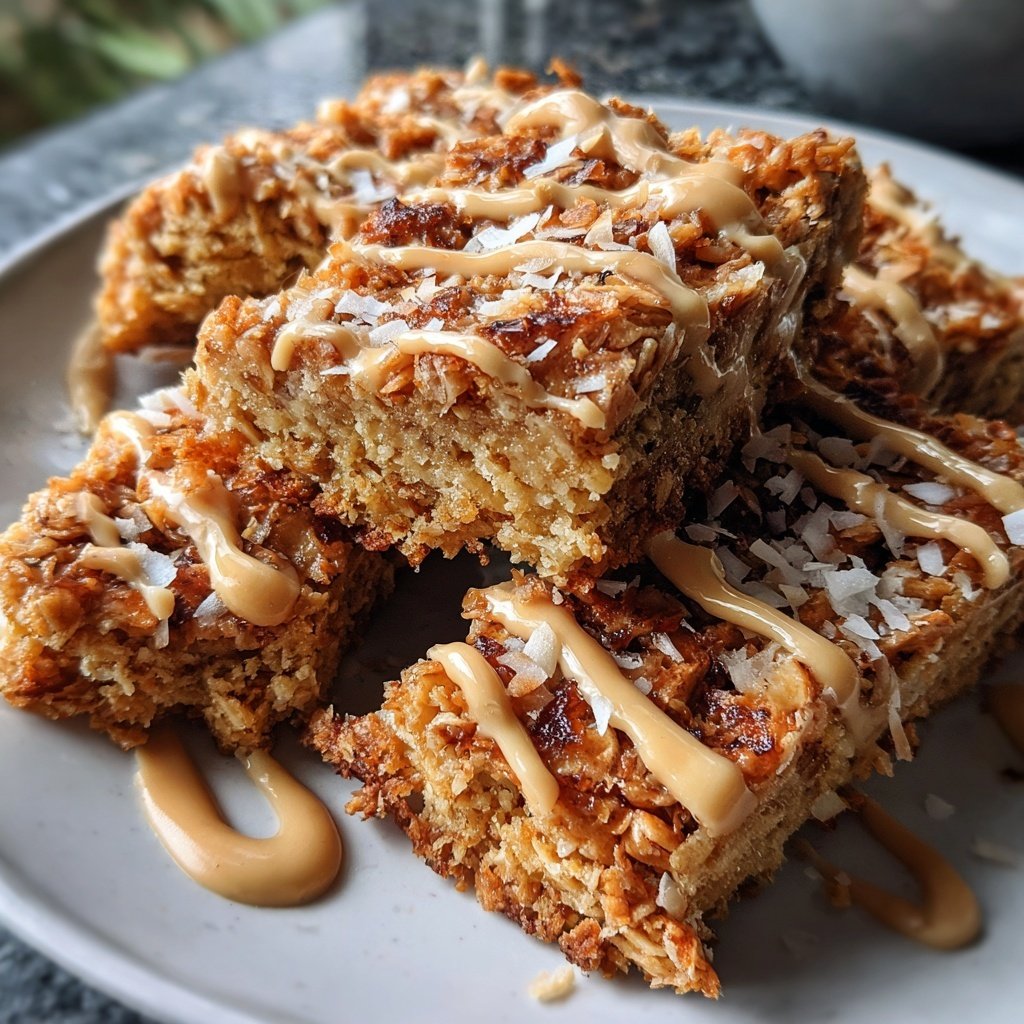 Sweet Coconut Cream Flapjacks