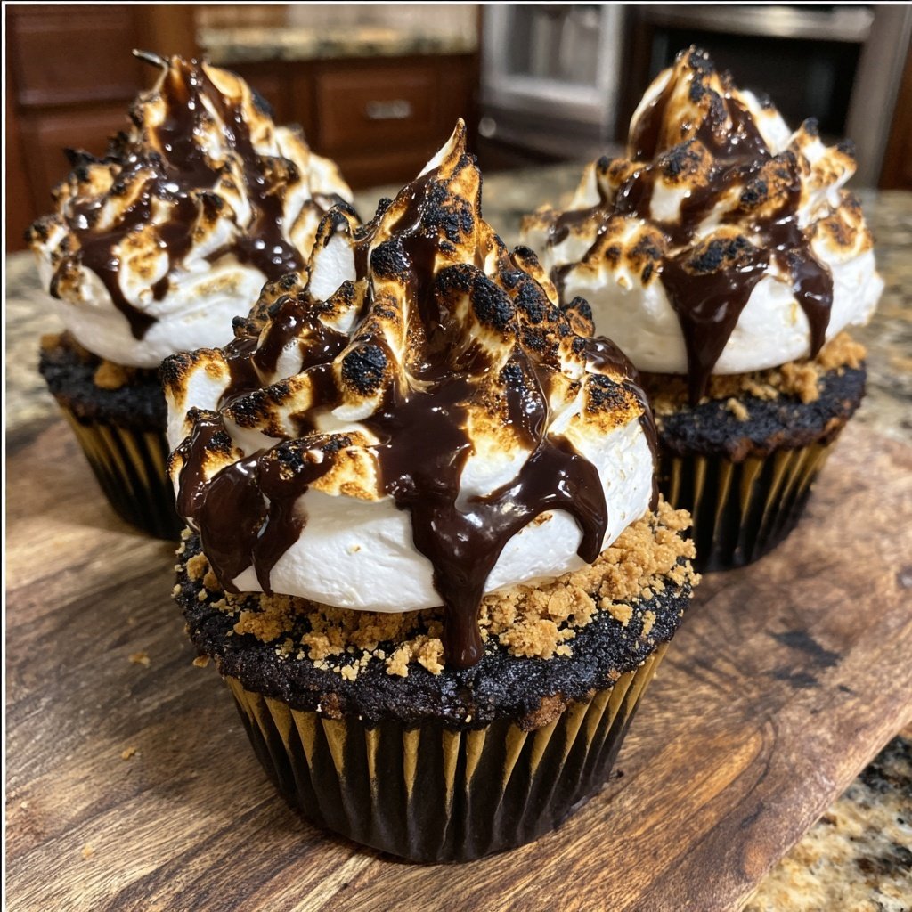 S'mores Chocolate Cupcake Extravaganza