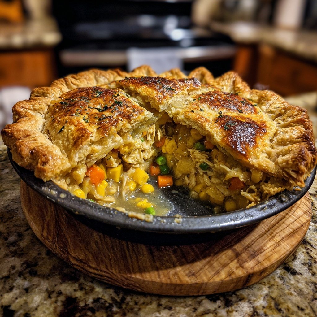 Chicken Pot Pie Flaky Crust