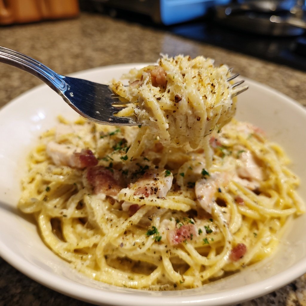Chicken Carbonara Noodles