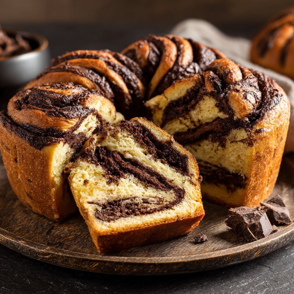 Chocolate Swirl Brioche Bread