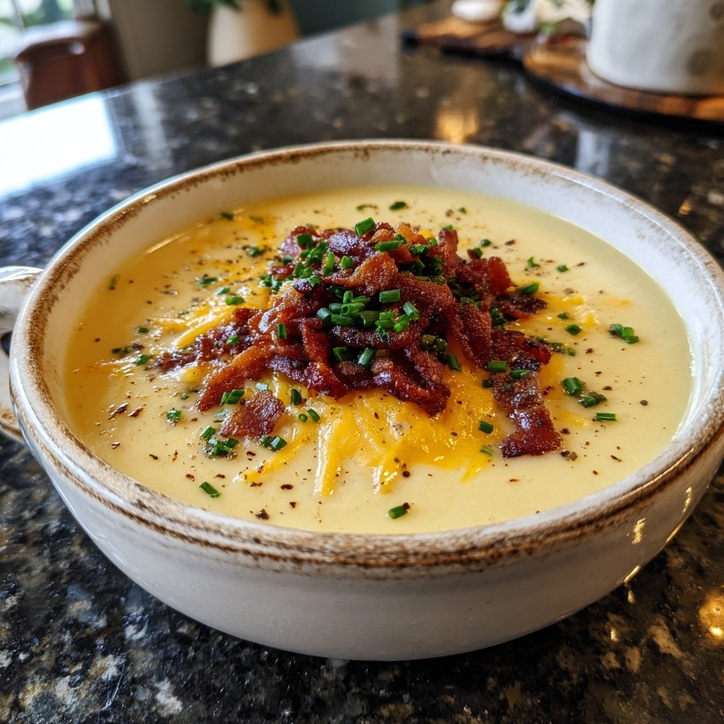 Creamy Cauliflower Cheddar Soup