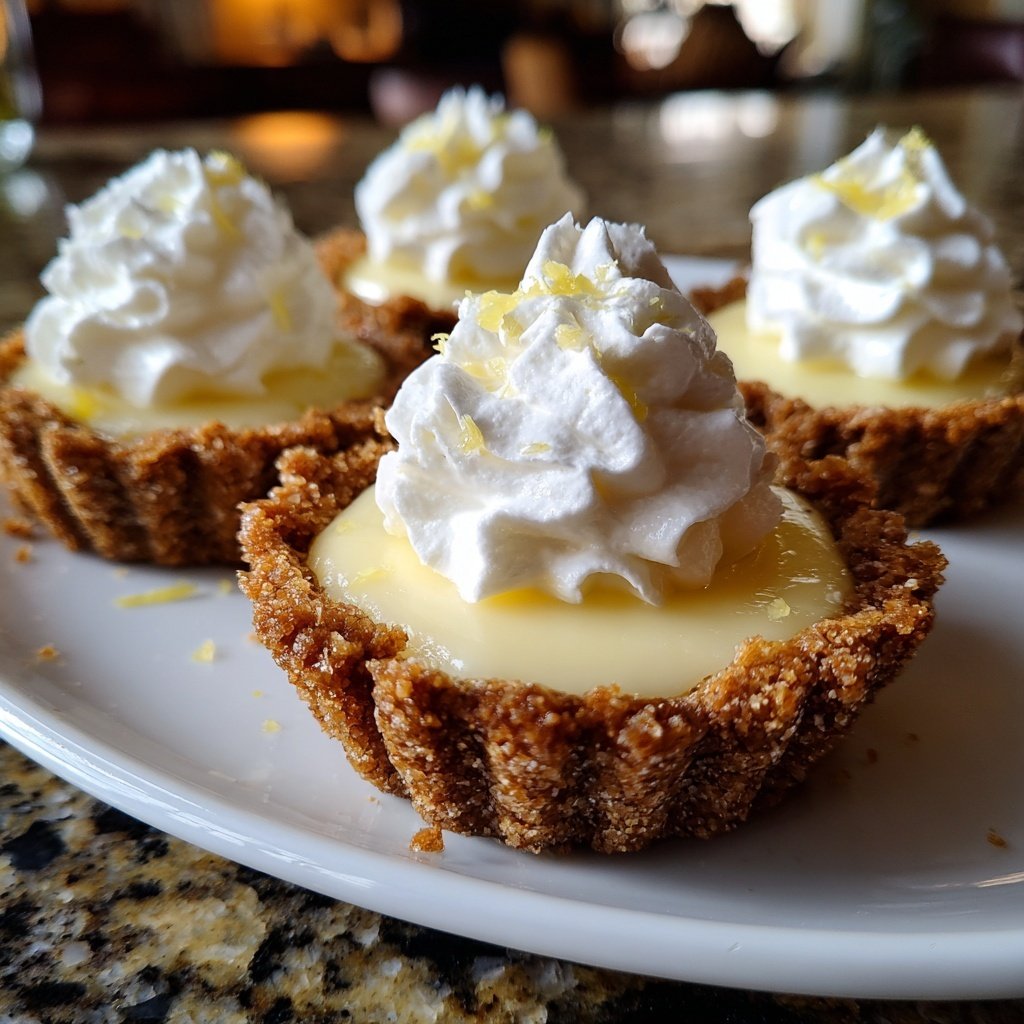 Lemon Cream Pie Cookie Cups