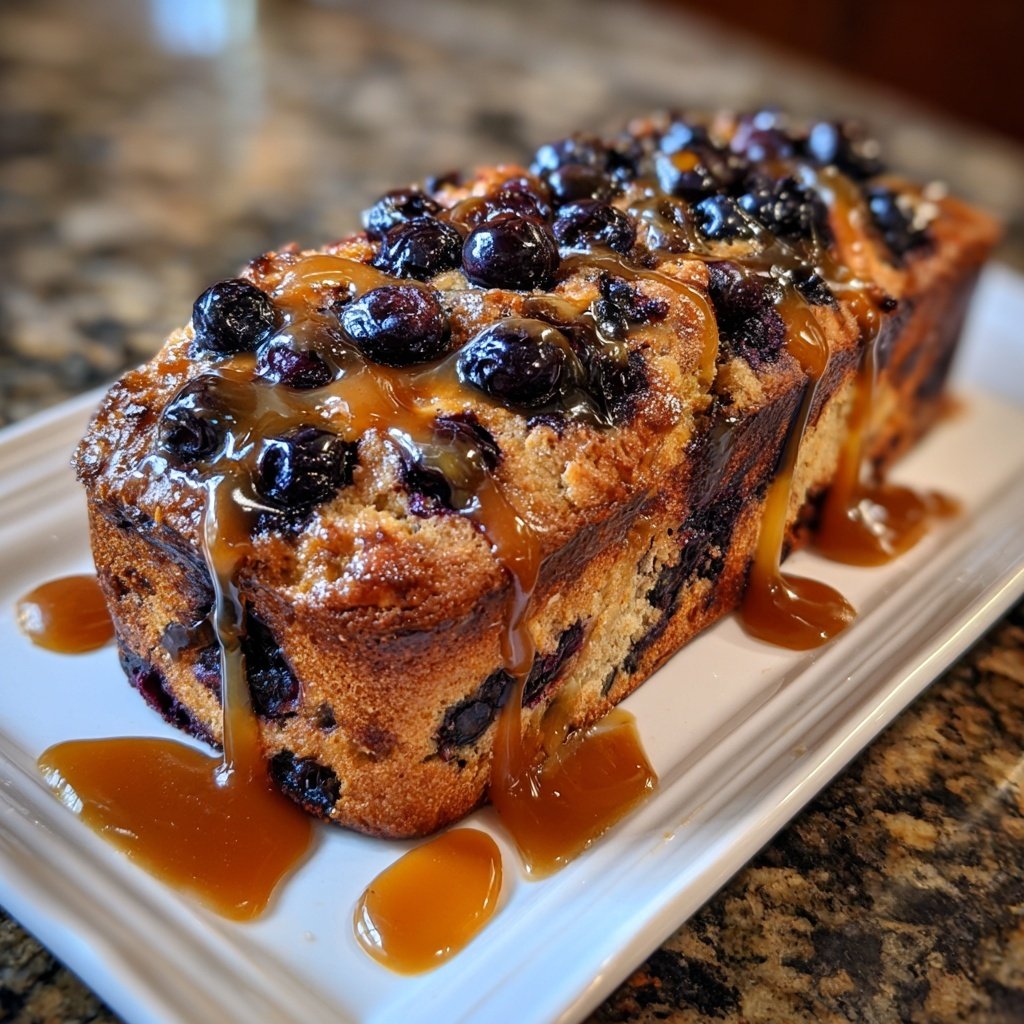 Blueberry Lemon Sourdough with Salted Caramel