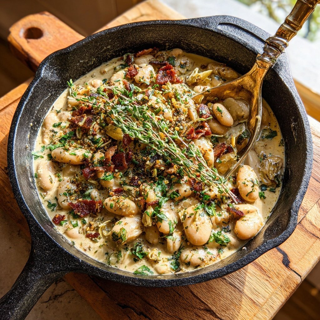 Creamy White Bean Skillet
