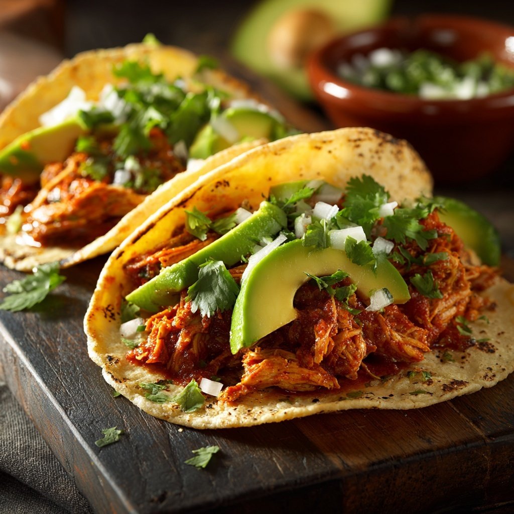 Crispy Chicken Tinga Tacos